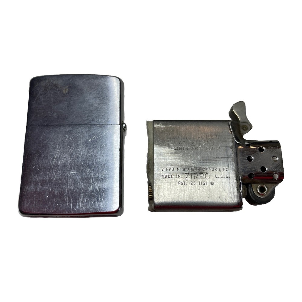 Zippo lighter vintage Pat. 2517191 Bradford PA 4i‎